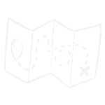 icon line drawing of a chart with a starting and finish marker